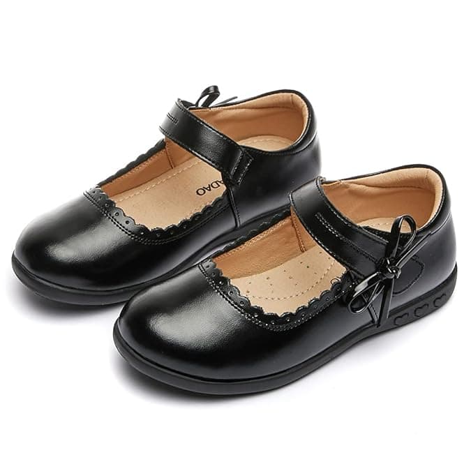 Girls' leather shoes