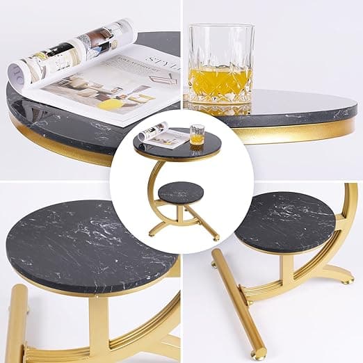 Coffee table in a living room