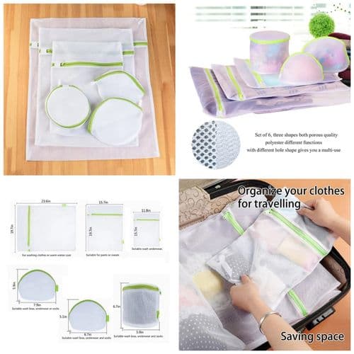 6-in-1 mesh laundry bag set