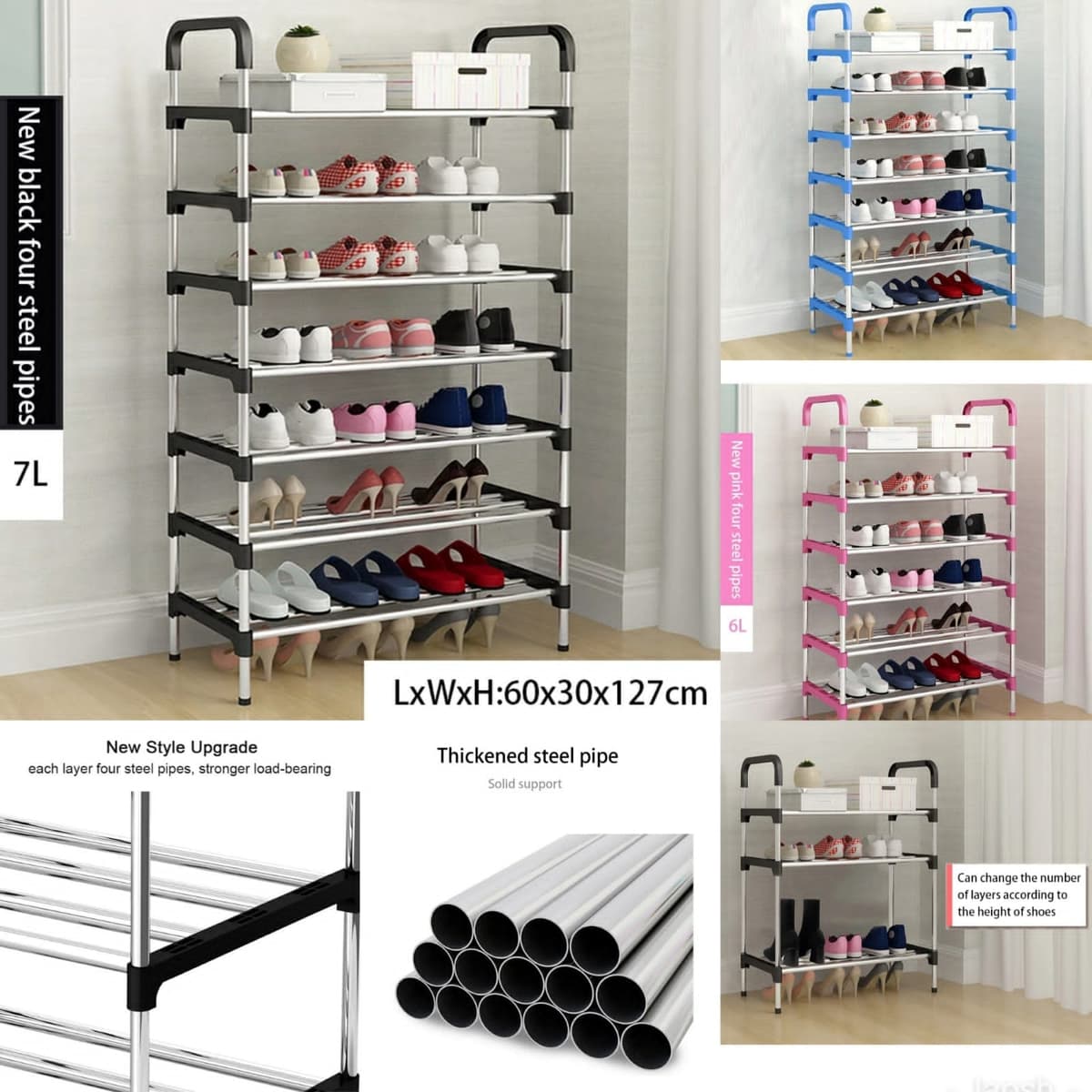 Shoe rack frame detail