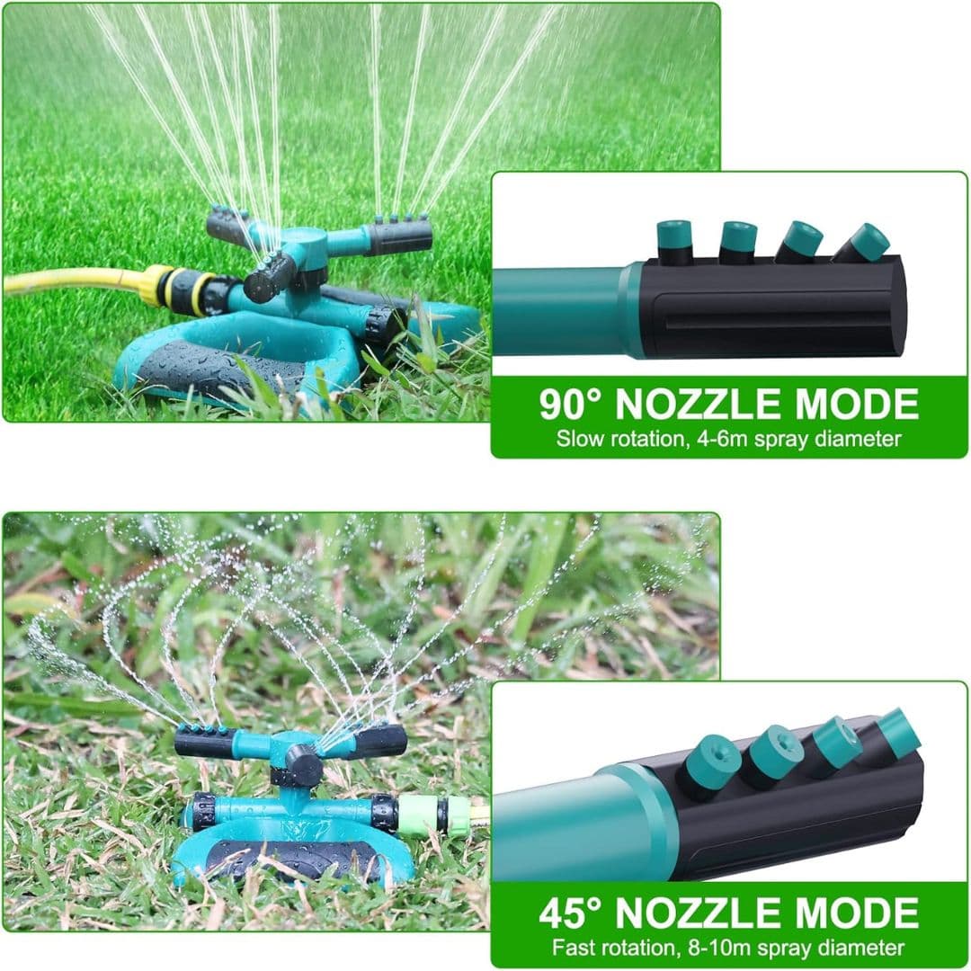 Sprinkler watering a lawn