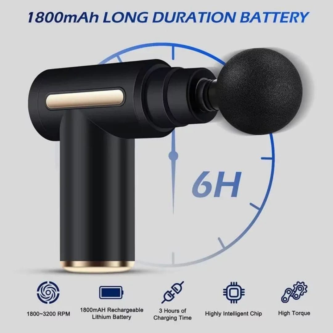 Massage gun battery detail