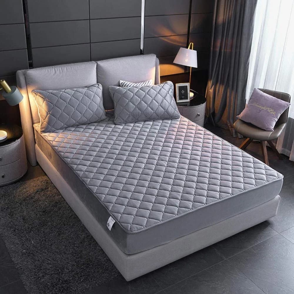 Protector on a made bed