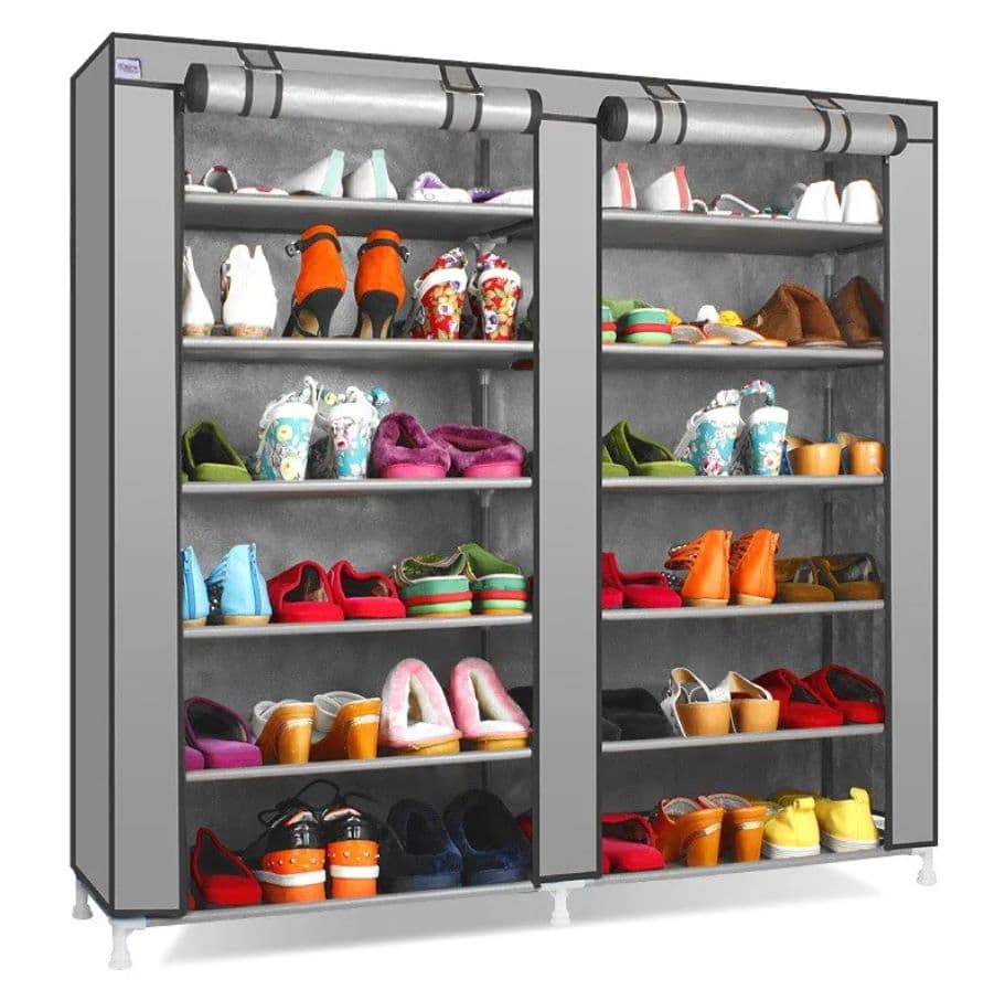 Shoe rack frame joints