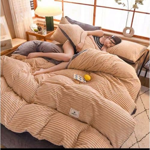 Duvet on a styled bed
